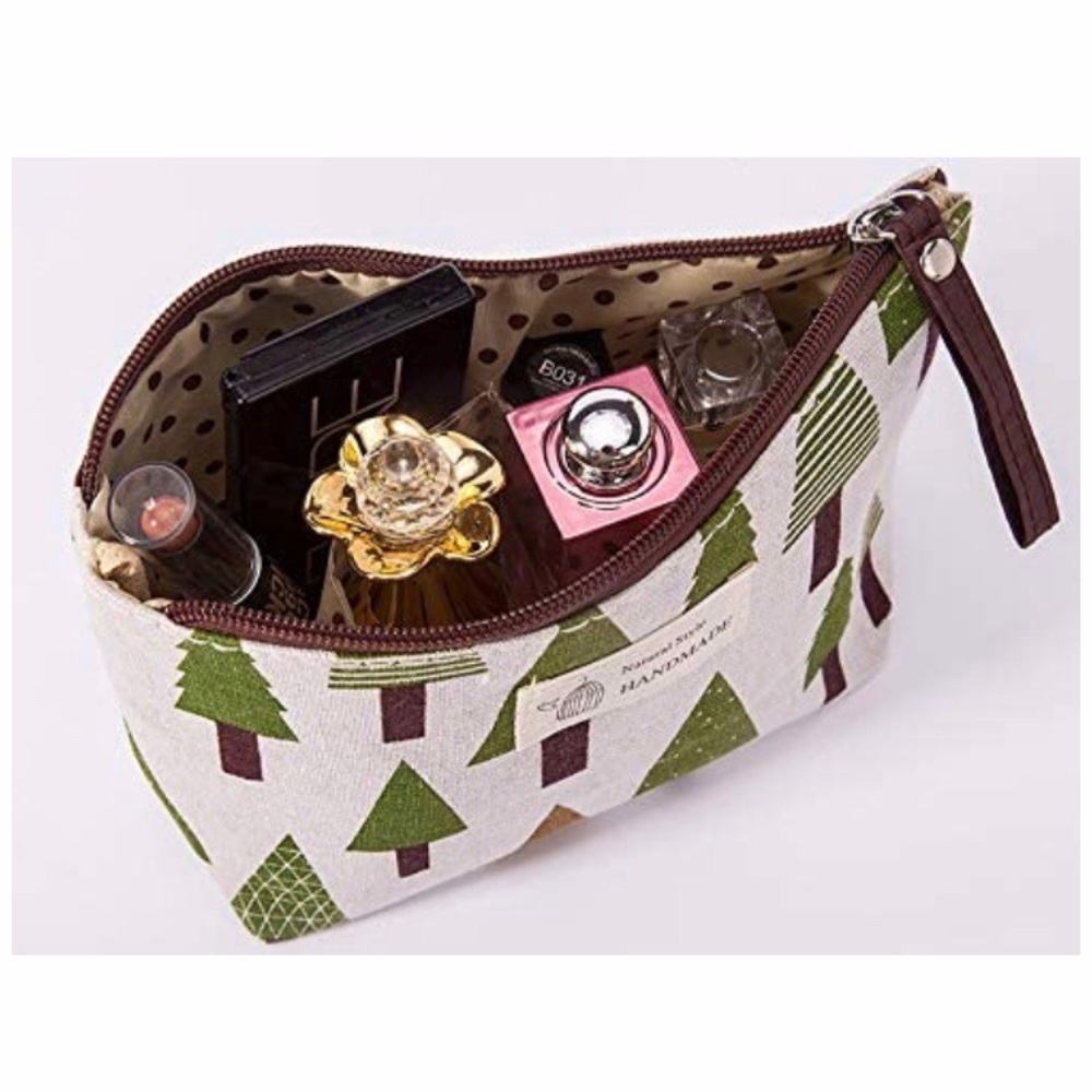 NATURAL STYLE HANDMADE TREES COSMETIC BAG - Picture 3 of 8